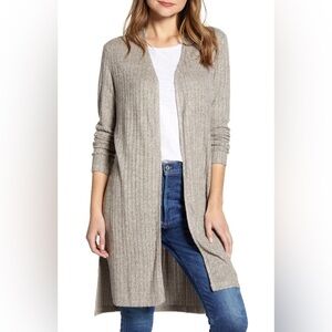 NEW Bobeau Oatmeal Soft Cardigan